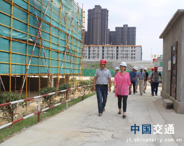 南昌市质监站辅导光临象湖隧路、九洲高架安设房项目查抄领导工作